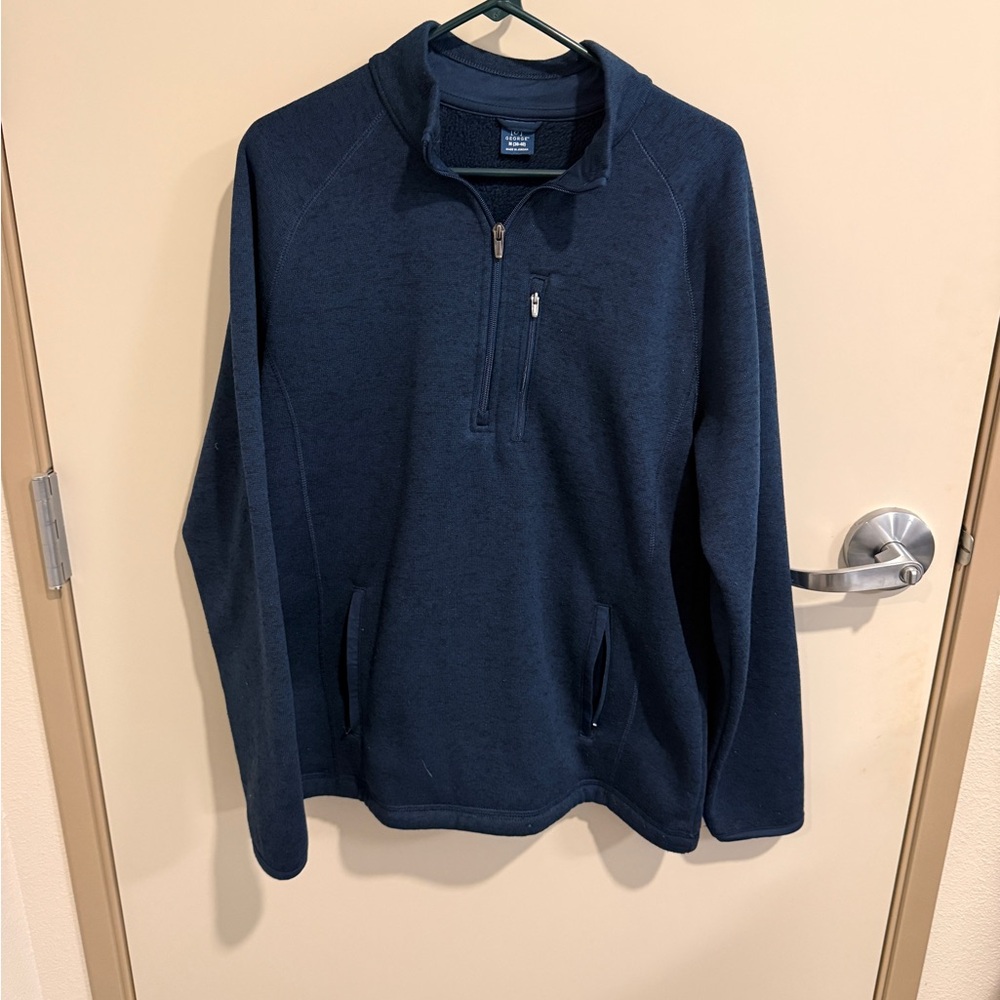 George Men's Dark Blue Zip-Up Sweater